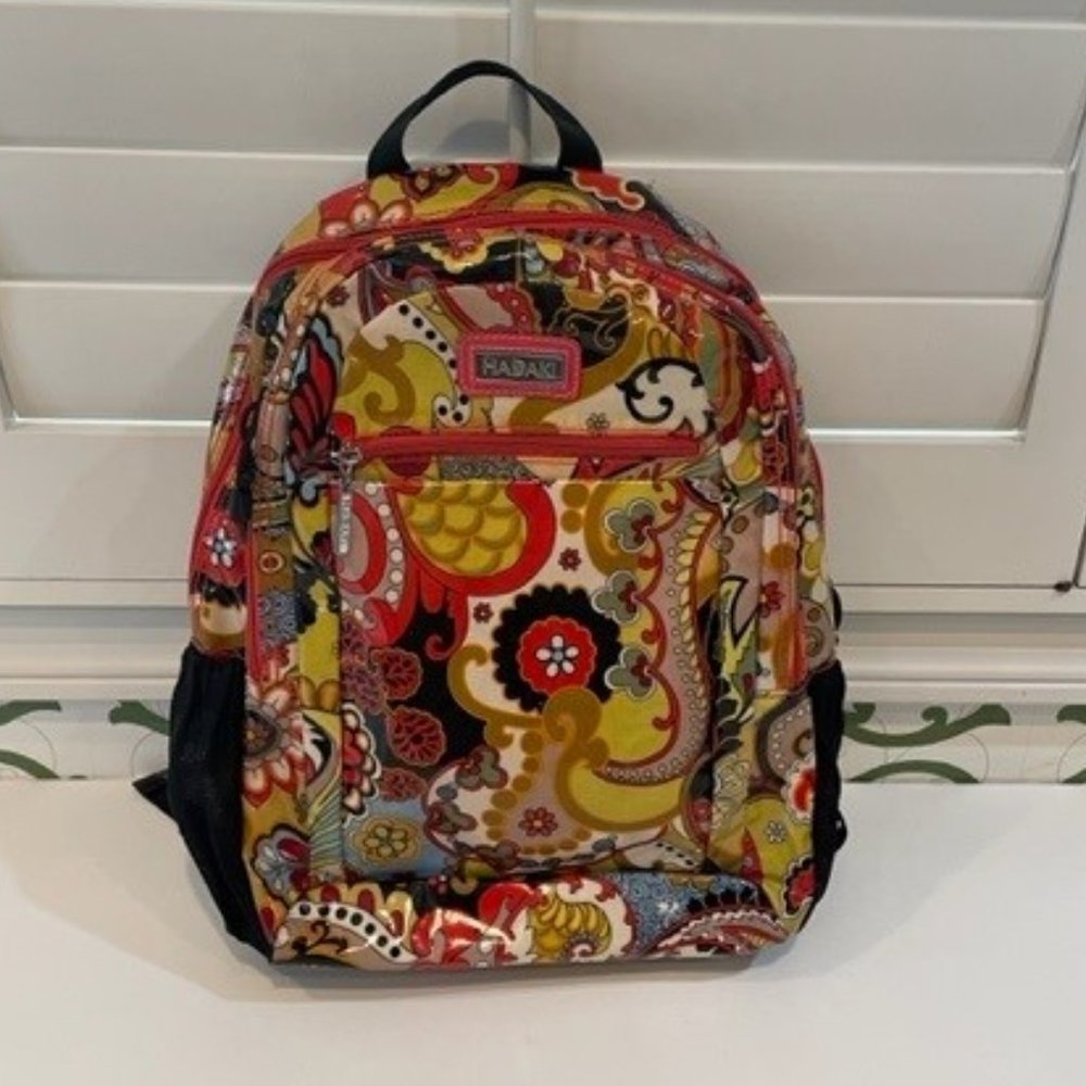 HADAKI Paisley Floral Pattern COATED COOL BACKPACK